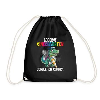 School child 2024 School enrolment 2024 Back to school - Drawstring Bag - black - Front