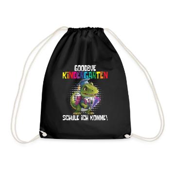 School child 2024 School enrolment 2024 Back to school - Drawstring Bag - black - Front