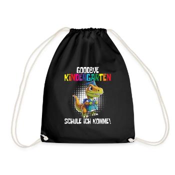 School child 2024 School enrolment 2024 Back to school - Drawstring Bag - black - Front