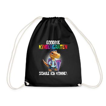 School child 2024 School enrolment 2024 Back to school - Drawstring Bag - black - Front