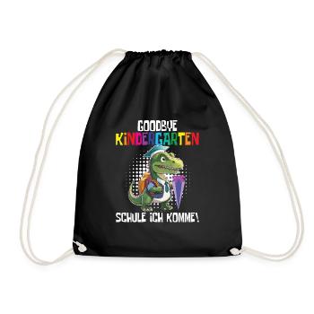 School child 2024 School enrolment 2024 Back to school - Drawstring Bag - black - Front