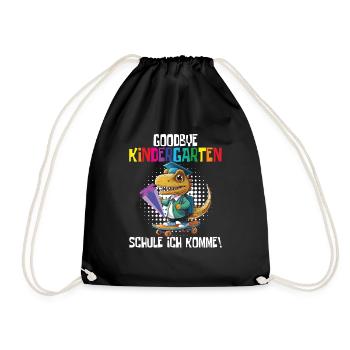 School child 2024 School enrolment 2024 Back to school - Drawstring Bag - black - Front
