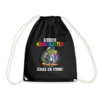 School child 2024 School enrolment 2024 Back to school - Drawstring Bag - black - Front
