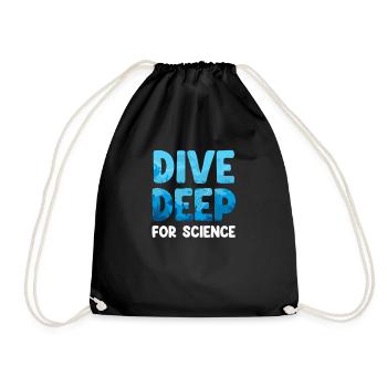 Take a deep dive into the science of a funny - Drawstring Bag - black - Front