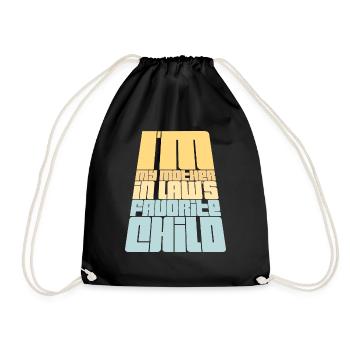 Je suis la blague préférée de ma belle-mère en disant - Sac de sport léger - noir - Devant