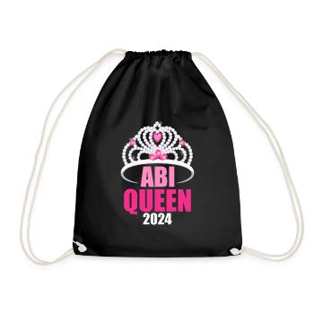 Abitur Young Girls Abitur Abitur 2024 - Drawstring Bag - black - Front