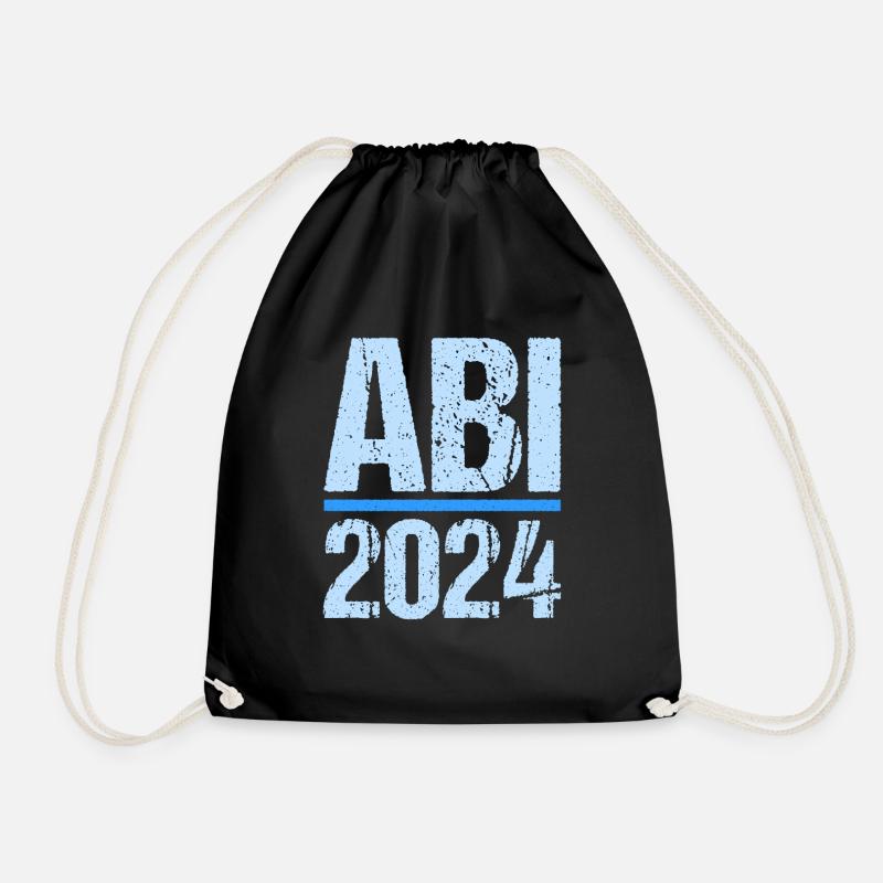 Abitur Junge Mädchen Abi Abitur 2024 - Turnbeutel - Schwarz