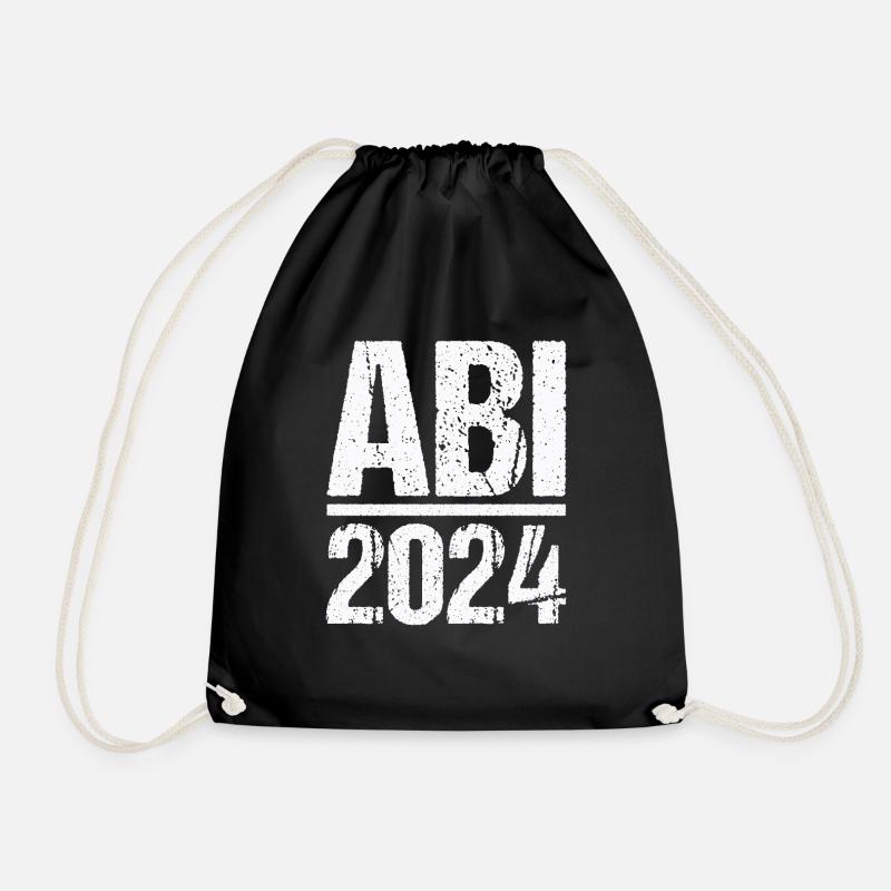 Abitur Junge Mädchen Abi Abitur 2024 - Turnbeutel - Schwarz