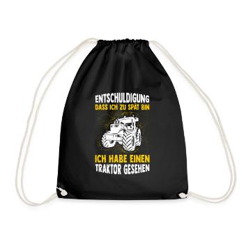 Tracteur Agricole Tracteur Meilleur Travail Nature Motif La - Sac de sport léger - noir - Devant