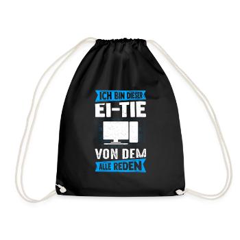 I'm that person that everyone is talking about computers - Drawstring Bag - black - Front