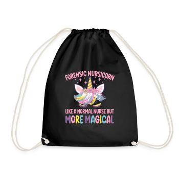 Nursicorn médico-légale comme une infirmière médico-légale normale - Sac de sport léger - noir - Devant