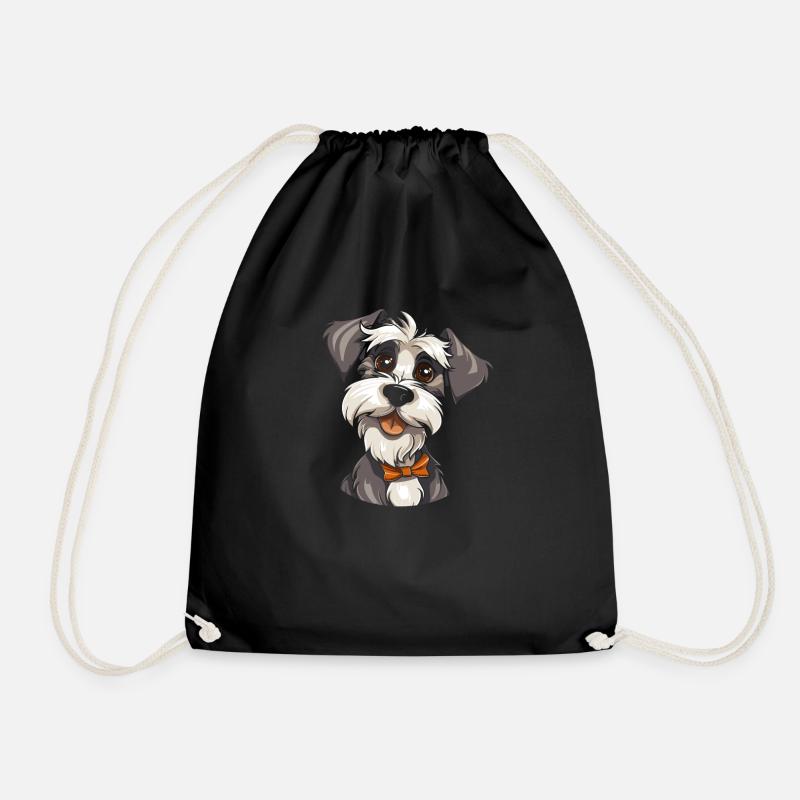 Schnauzer - Sac de sport léger - noir