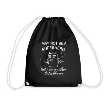 K-Drama Lover Funny KDrama Mom - Drawstring Bag - black - Front
