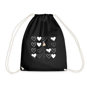 K-Drama Lover Funny KDrama Mom - Drawstring Bag - black - Front
