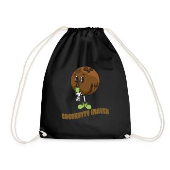 Coconut Lover Juice Beach Tropical Summer - Drawstring Bag - black - Front