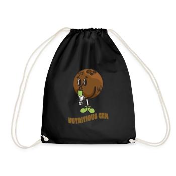 Coconut Lover Juice Beach Tropical Summer - Drawstring Bag - black - Front