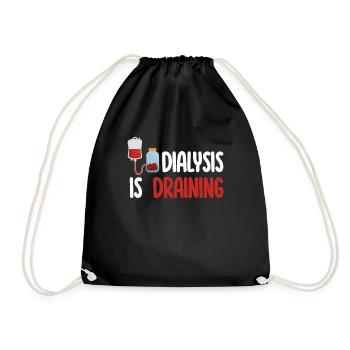 Dialysis relieves the nephrological - Drawstring Bag - black - Front