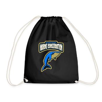 Marine Conservation - Drawstring Bag - black - Front