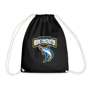 Marine Conservation - Drawstring Bag - black - Front