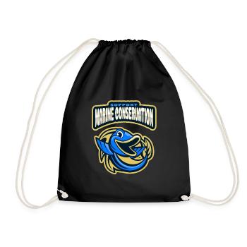 Marine Conservation - Drawstring Bag - black - Front