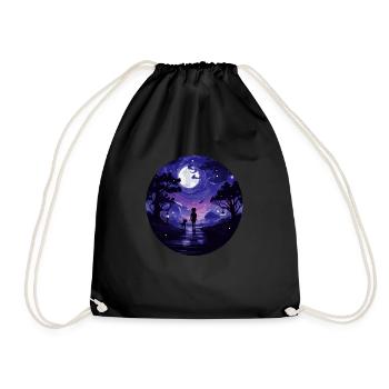 propriétaire de chien école de chien promenade - Sac de sport léger - noir - Devant