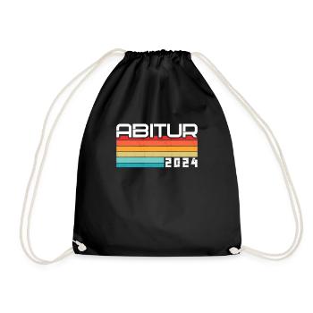 Abitur Young Girls Abitur Abitur 2024 - Drawstring Bag - black - Front