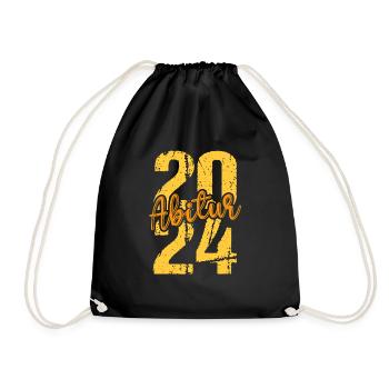 Abitur Young Girls Abitur Abitur 2024 - Drawstring Bag - black - Front