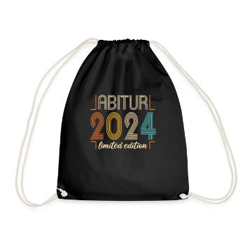 Abitur Young Girls Abitur Abitur 2024 - Drawstring Bag - black - Front