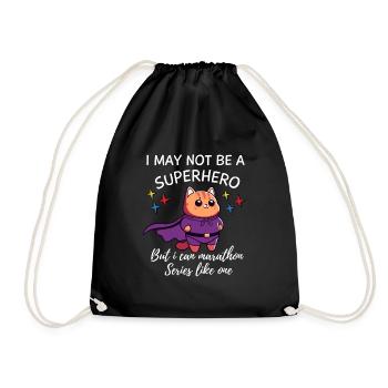 K-Drama Lover Funny KDrama Mom - Drawstring Bag - black - Front