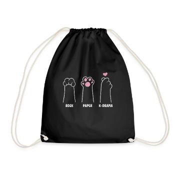K-Drama Lover Funny KDrama Mom - Drawstring Bag - black - Front