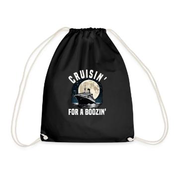 Cruising For A Boozing Cruise Ship Vacation Group - Drawstring Bag - black - Front
