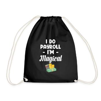 Salaire et traitement Je fais de la paie - Sac de sport léger - noir - Devant