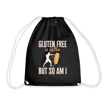 Gluten Free Gluten Intolerance - Drawstring Bag - black - Front