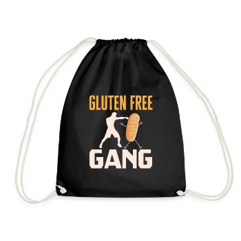 Gluten Free Gluten Intolerance - Drawstring Bag - black - Front