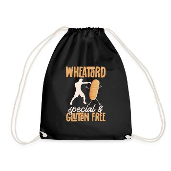 Gluten Free Gluten Intolerance - Drawstring Bag - black - Front