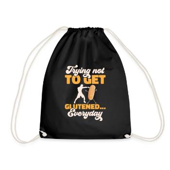Gluten Free Gluten Intolerance - Drawstring Bag - black - Front