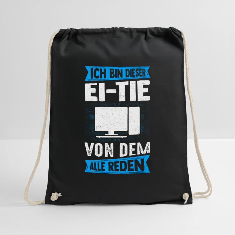IT Computer PC Profession Abreit Computer Fan Saying IT Drawstring Bag