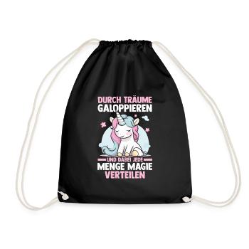 Licorne - Sac de sport léger - noir - Devant