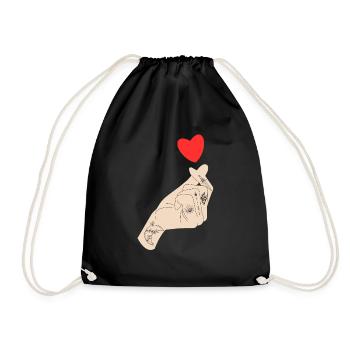 K-Drama Lover Funny KDrama Mom - Drawstring Bag - black - Front