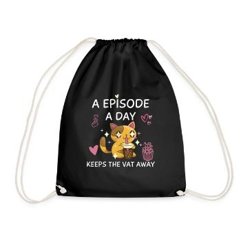 K-Drama Lover Funny KDrama Mom - Drawstring Bag - black - Front