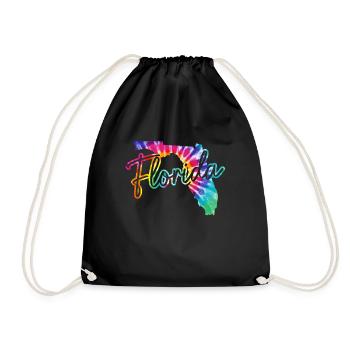 Florida Souvenir USA Amerika - Turnbeutel - Schwarz - Vorne