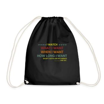 K-Drama Lover Drôle KDrama Maman - Sac de sport léger - noir - Devant