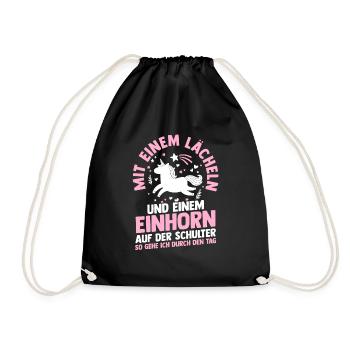Licorne - Sac de sport léger - noir - Devant