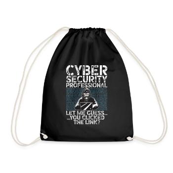 Cyber-sicherheits-hacker-hacking - Turnbeutel - Schwarz - Vorne