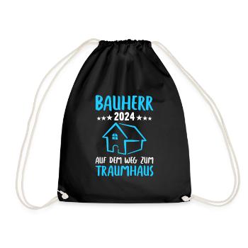 Builder 2024 We build our dream house builders - Drawstring Bag - black - Front
