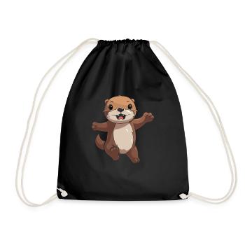 Loutre - Sac de sport léger - noir - Devant
