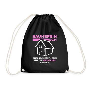 Contact person for important questions Client 2024 - Drawstring Bag - black - Front
