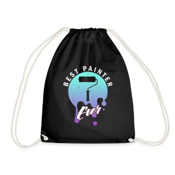 Best Painter Ever Paint Paint Artistic - Drawstring Bag - black - Front