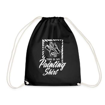 C’est ma chemise de peinture Décorer Casting Peinture - Sac de sport léger - noir - Devant