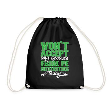 Physical Education Teacher Physical Education Teacher - Drawstring Bag - black - Front